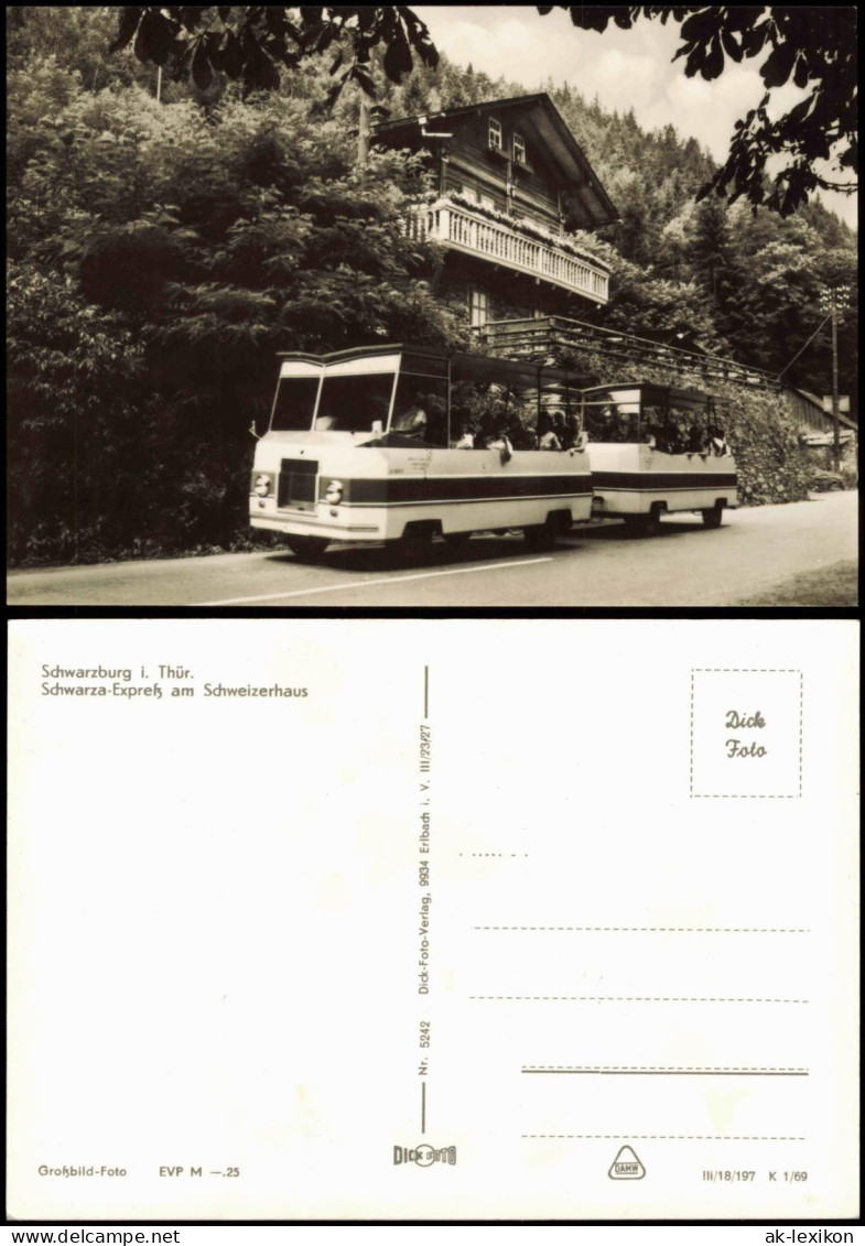 Ansichtskarte Schwarzburg Schwarza-Expreß Am Schweizerhaus DDR AK 1969 - Sonstige & Ohne Zuordnung