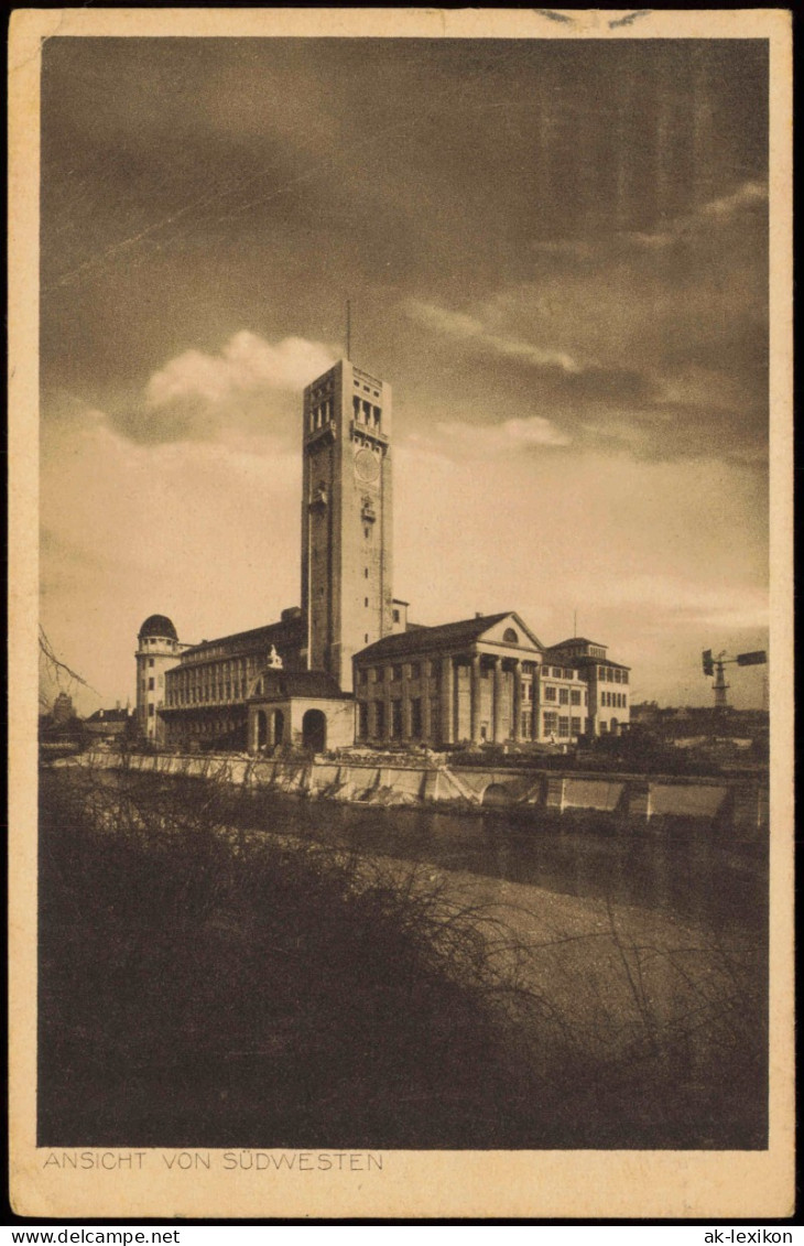 Ansichtskarte München Deutsches Museum - Südwestansicht 1928 - München