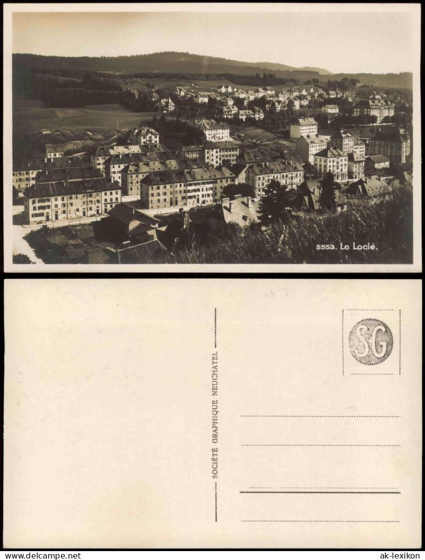 Ansichtskarte Le Locle Stadtpartie 1927 - Autres & Non Classés