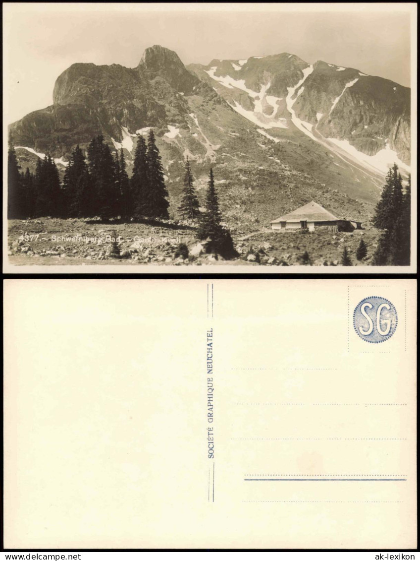 Ansichtskarte Schwefelberg-Bad-Rüschegg Umlandpartie Berghütte 1928 - Other & Unclassified