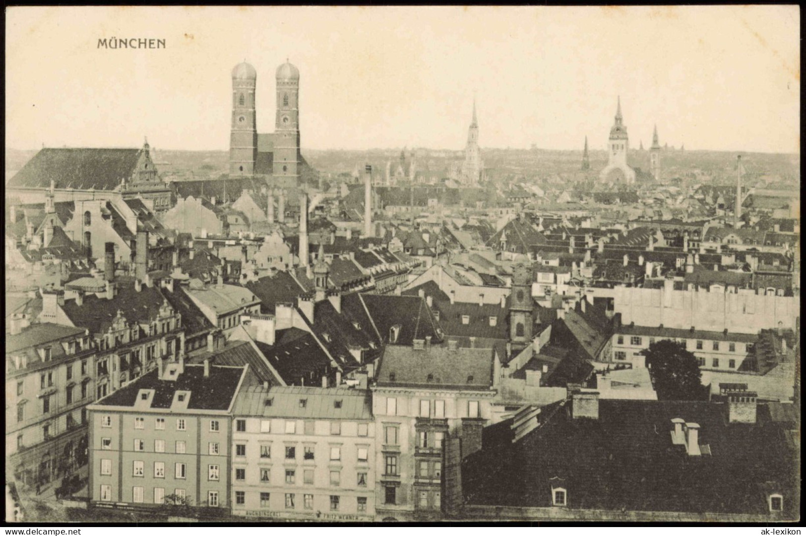 Ansichtskarte München Totale 1913 - München