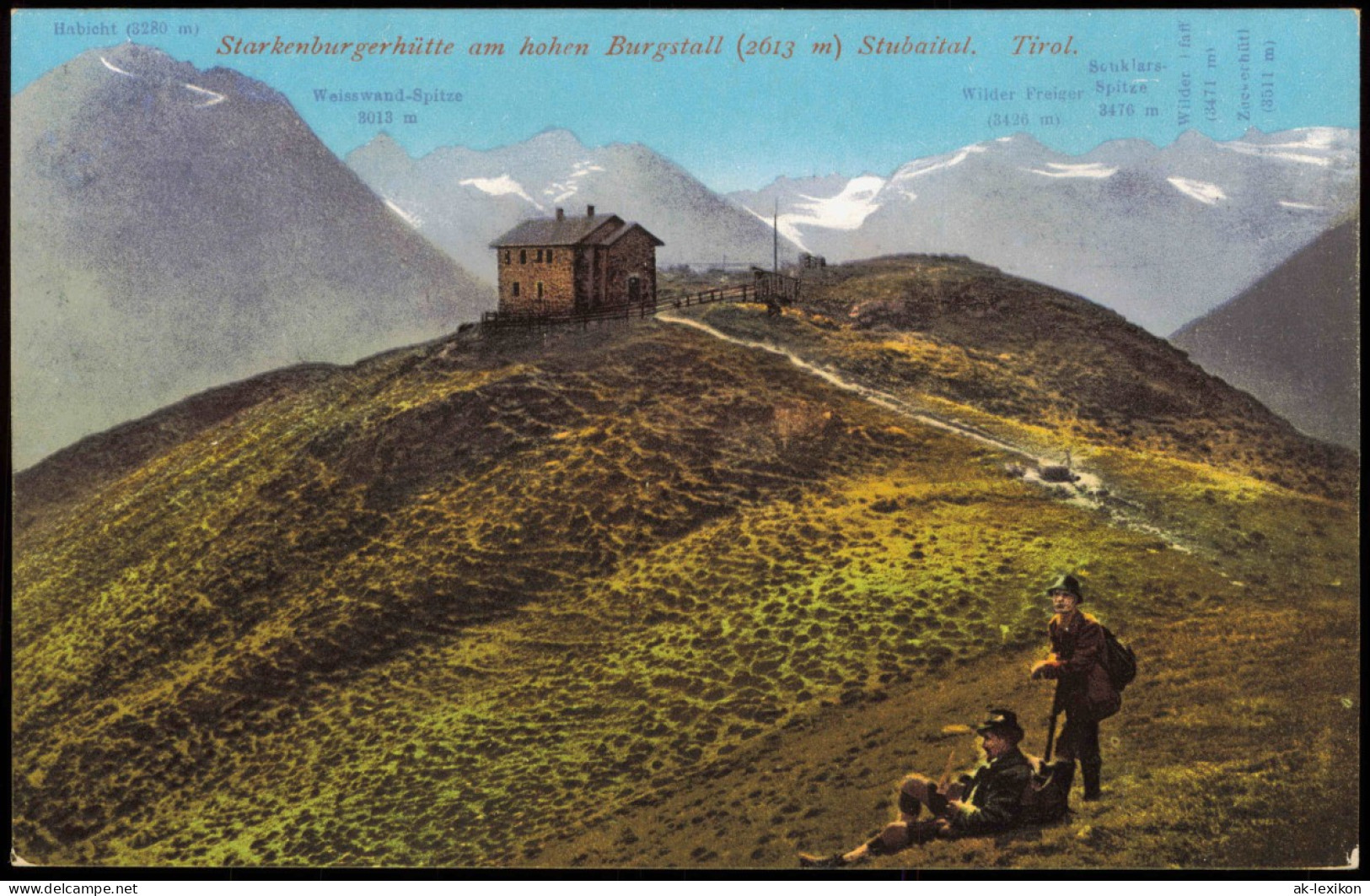 Neustift Im Stubaital Alpen Starkenburgerhütte Am Hohen Burgstall Tirol 1910 - Andere & Zonder Classificatie