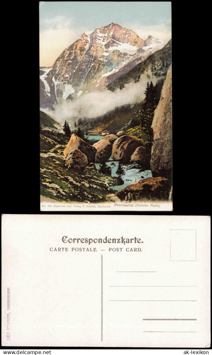 Neustift Im Stubaital Pinnisertal (Stubaler Alpen), Baude Und See 1910 - Andere & Zonder Classificatie