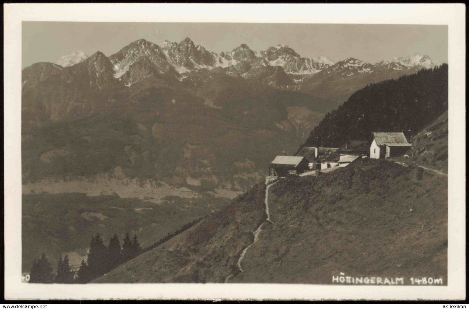 Ansichtskarte Innsbruck Alpen HÖTINGERALM 1480m 1930 - Innsbruck