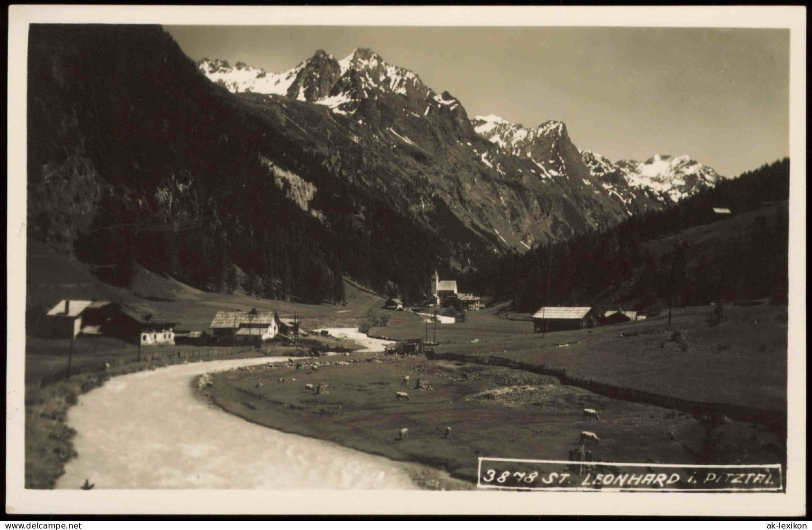 Ansichtskarte St. Leonhard Im Pitztal Straße Zur Stadt 1928 - Other & Unclassified