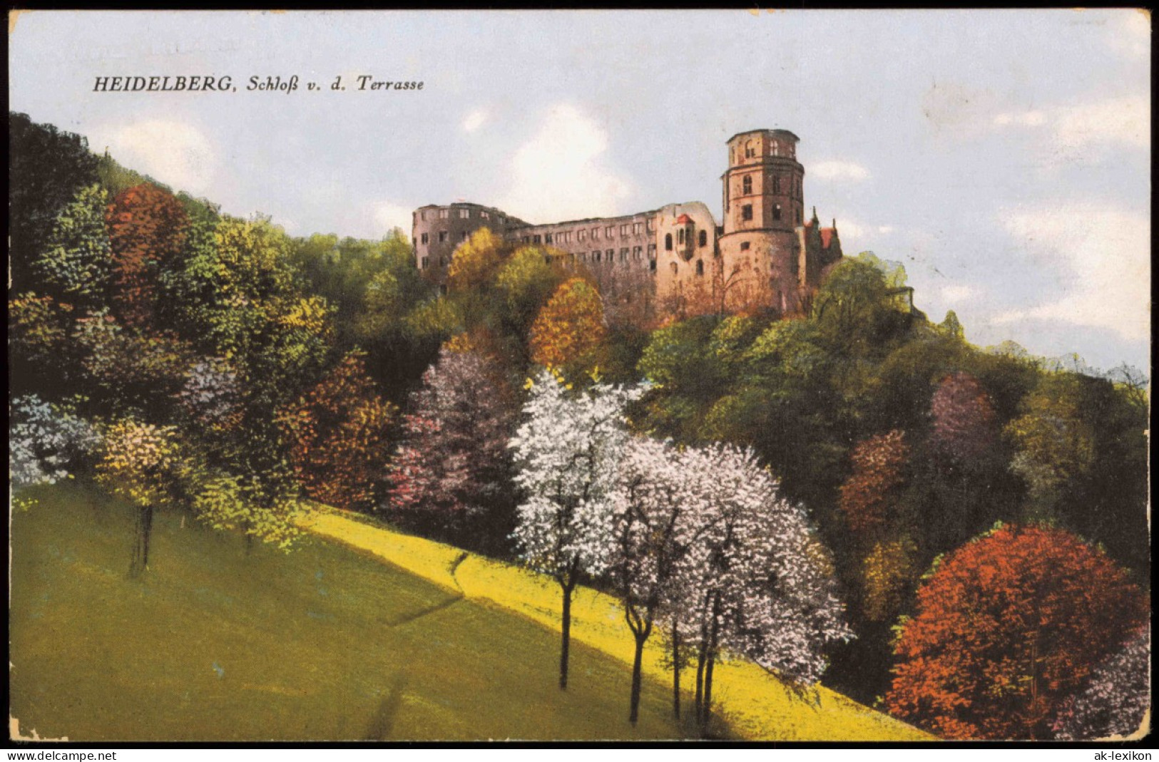 Ansichtskarte Heidelberg Heidelberger Schloss (Castle); Fernansicht 1941 - Heidelberg
