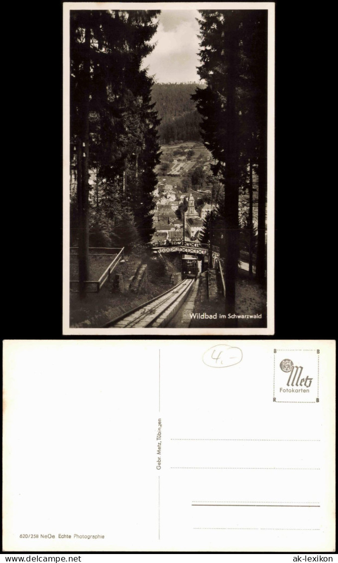 Ansichtskarte Bad Wildbad Bergbahn 1958 - Other & Unclassified