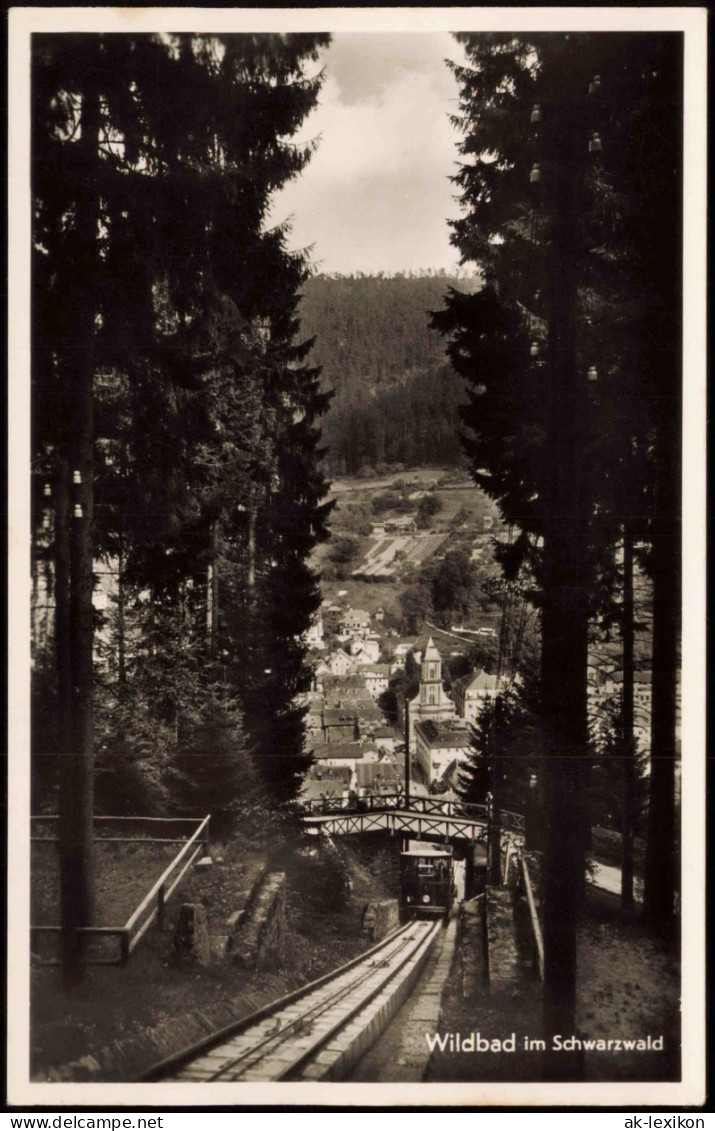 Ansichtskarte Bad Wildbad Bergbahn 1958 - Other & Unclassified