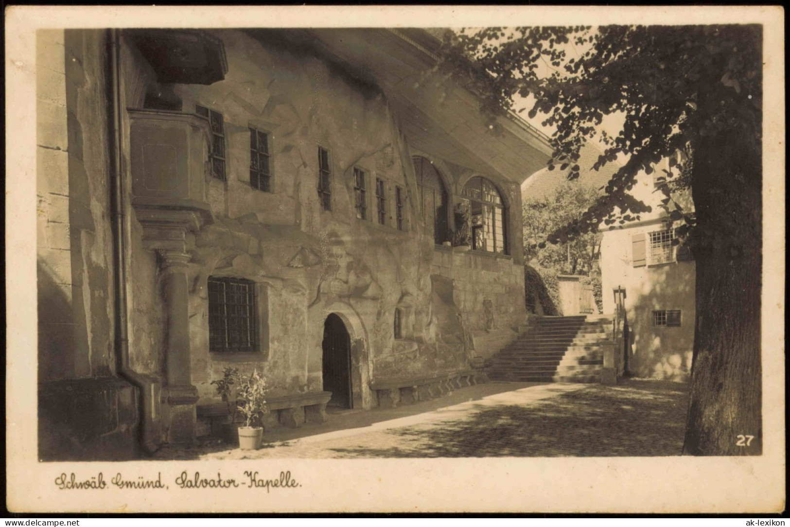 Ansichtskarte Schwäbisch Gmünd Salvator-Kapelle 1920 - Schwaebisch Gmünd