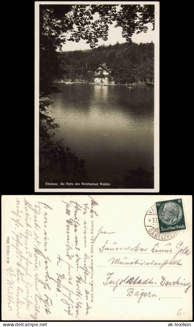 Ansichtskarte Ebnisee-Welzheim Ebnisee, Die Perle Des Welzheimer Waldes 1934 - Other & Unclassified