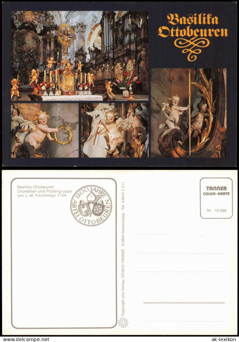 Ansichtskarte Ottobeuren Basilika Chordetail Und Puttengruppe 1990 - Altri & Non Classificati