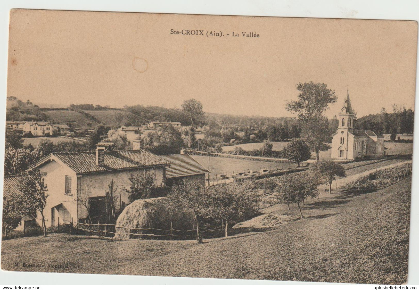 CPA - 01 - SAINTE CROIX - La Vallée  - Eglise - Vers 1910 - Ohne Zuordnung