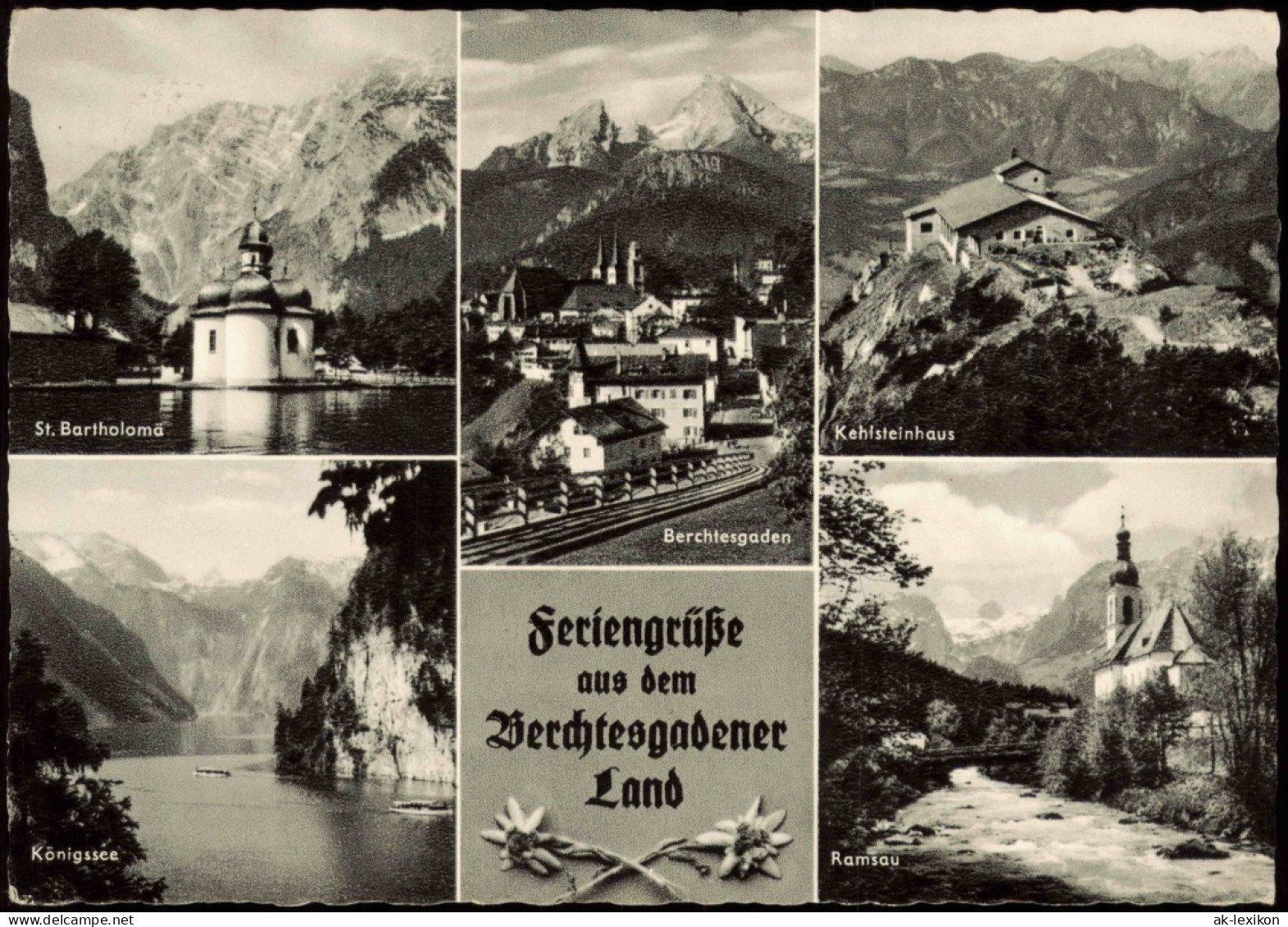 Ansichtskarte Berchtesgaden MB: Stadtteilansichten 1964 - Berchtesgaden