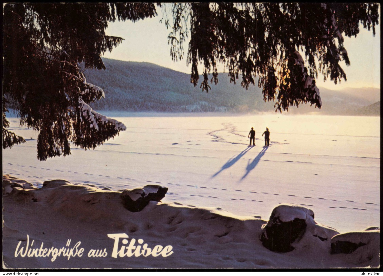 Ansichtskarte Titisee-Neustadt Wintergrüße Der Zugefrorene See 1985 - Titisee-Neustadt