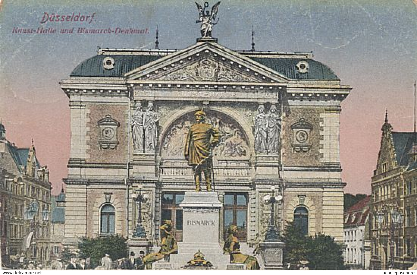 E1419 DUSSELDORF KUNST HALLE UND BISMARCK-DENKMAL - Duesseldorf