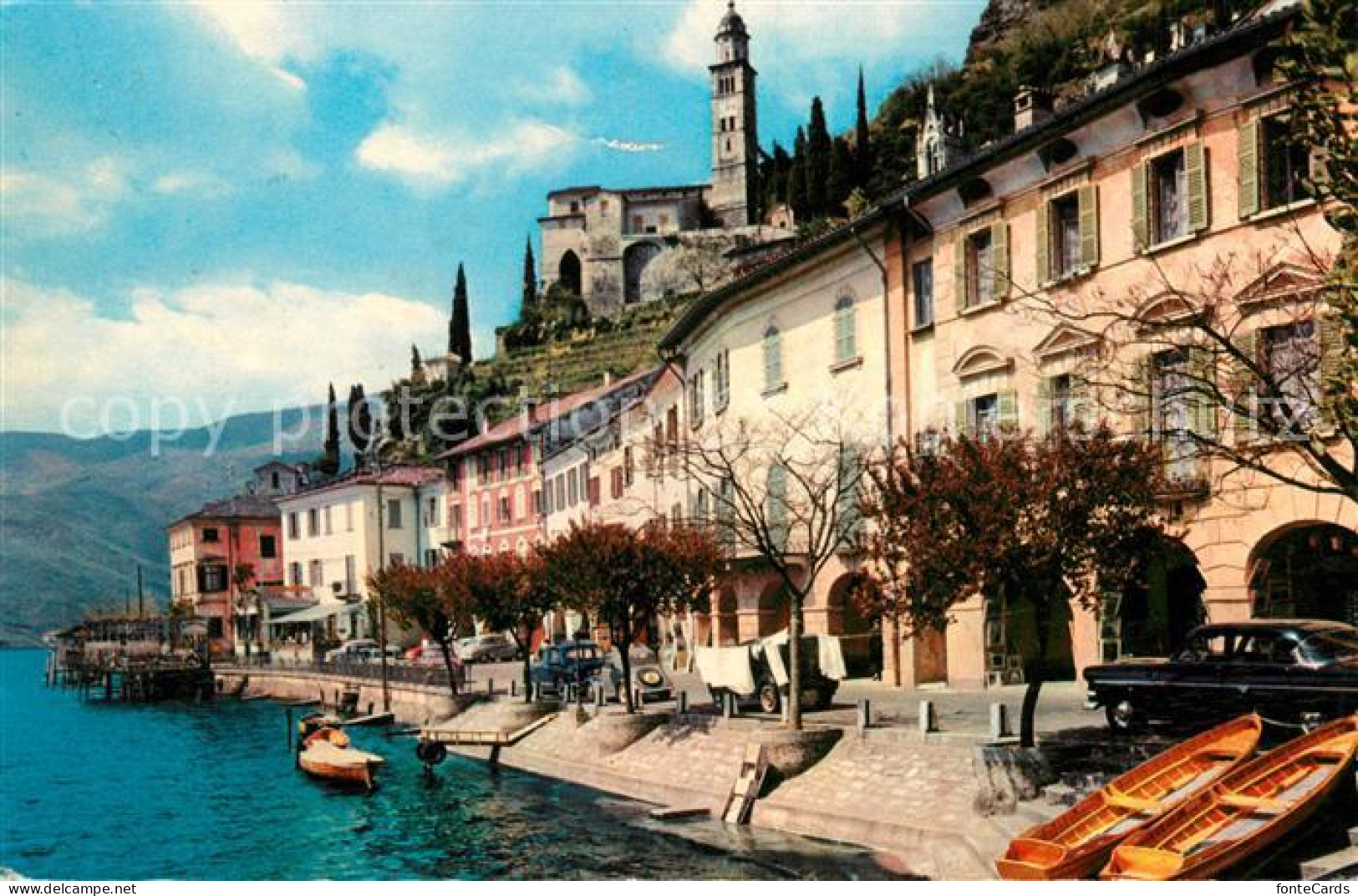 13123567 Morcote Lago Di Lugano Uferstrasse Luganersee Kirche Morcote - Altri & Non Classificati