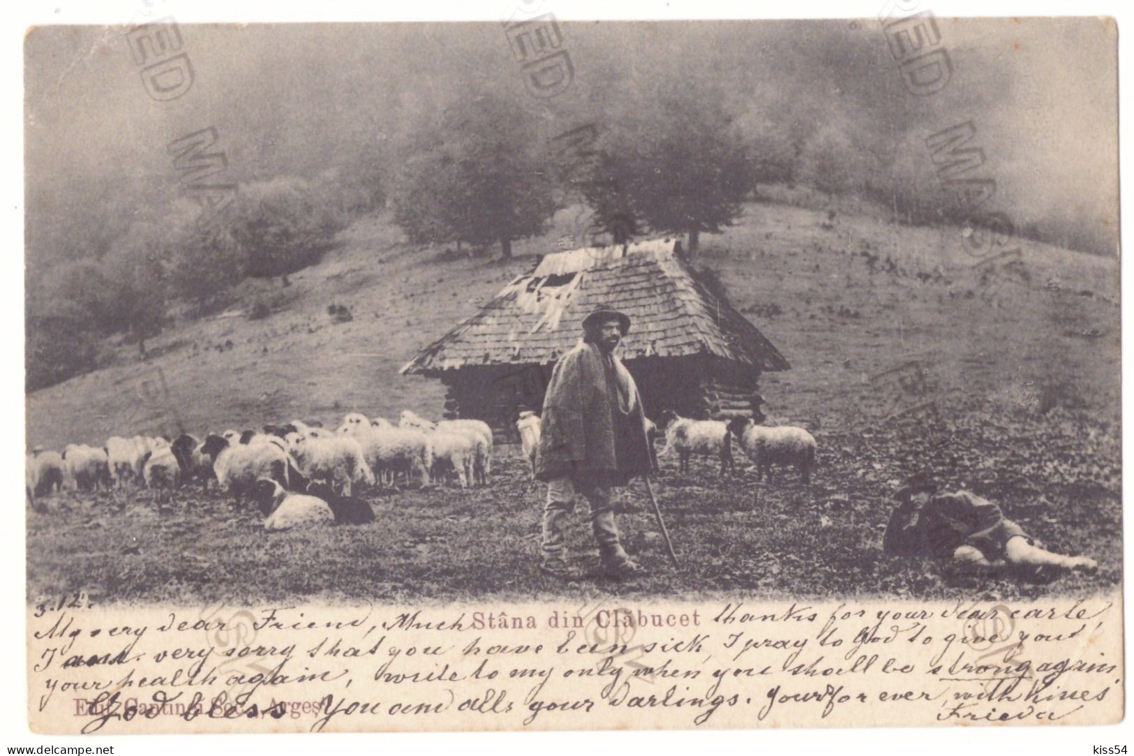 RO - 25202 STANA In CLABUCET, Prahova, Romania - Old Postcard - Used - 1905 - Roumanie