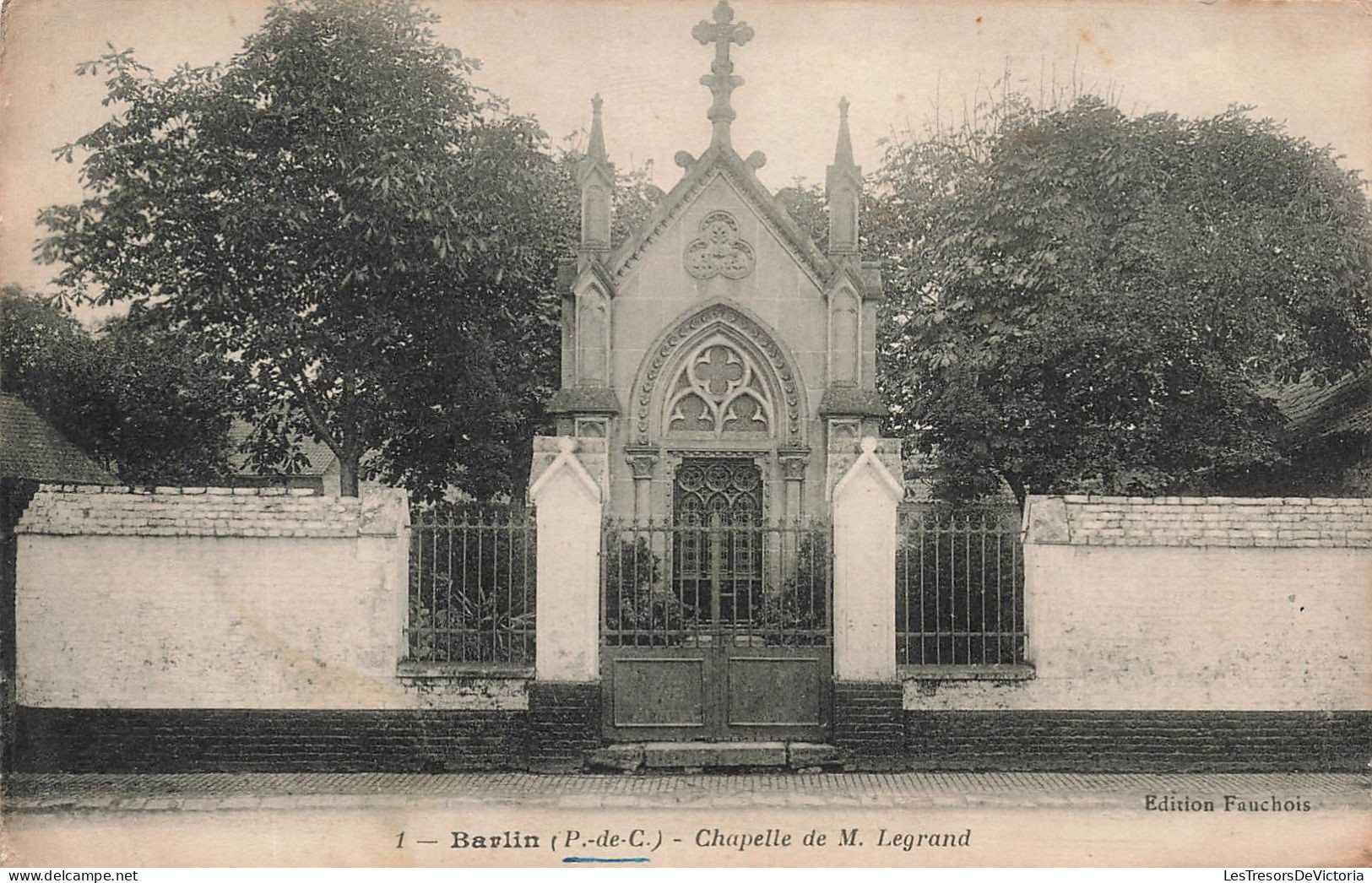 FRANCE - Barlin - Chapelle De M. Legrand - Carte Postale Ancienne - Barlin