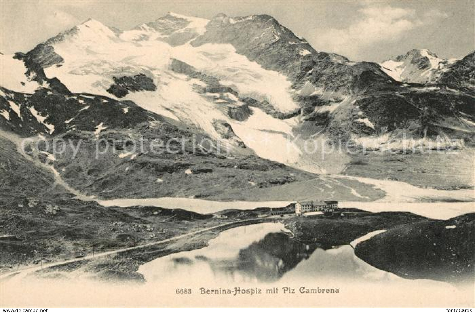 13116347 Bernina GR Bernina Hospiz Mit Piz Cambrena Bernina - Andere & Zonder Classificatie