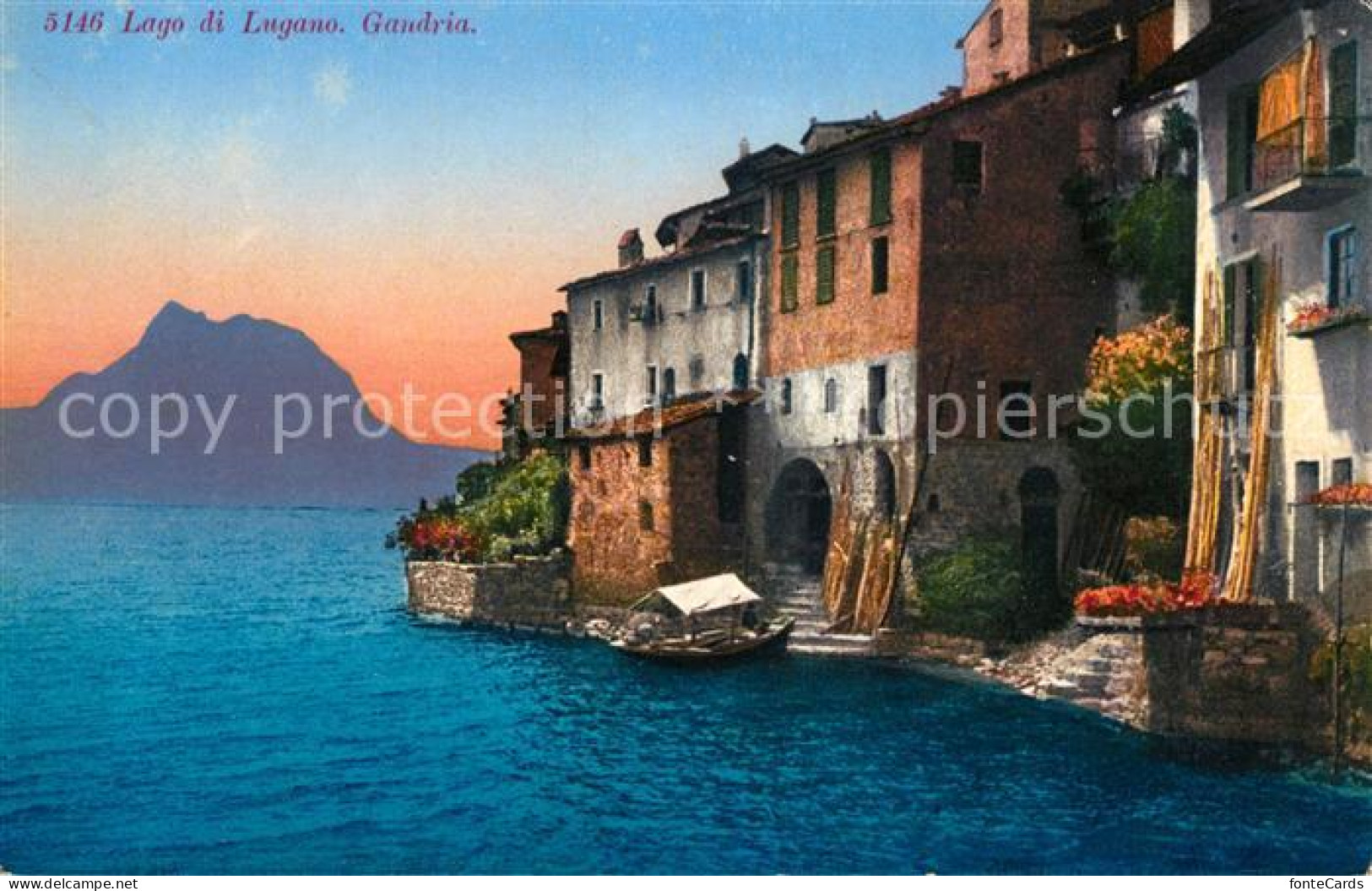 13116289 Gandria Lago Di Lugano Ortsmotiv Gandria - Altri & Non Classificati