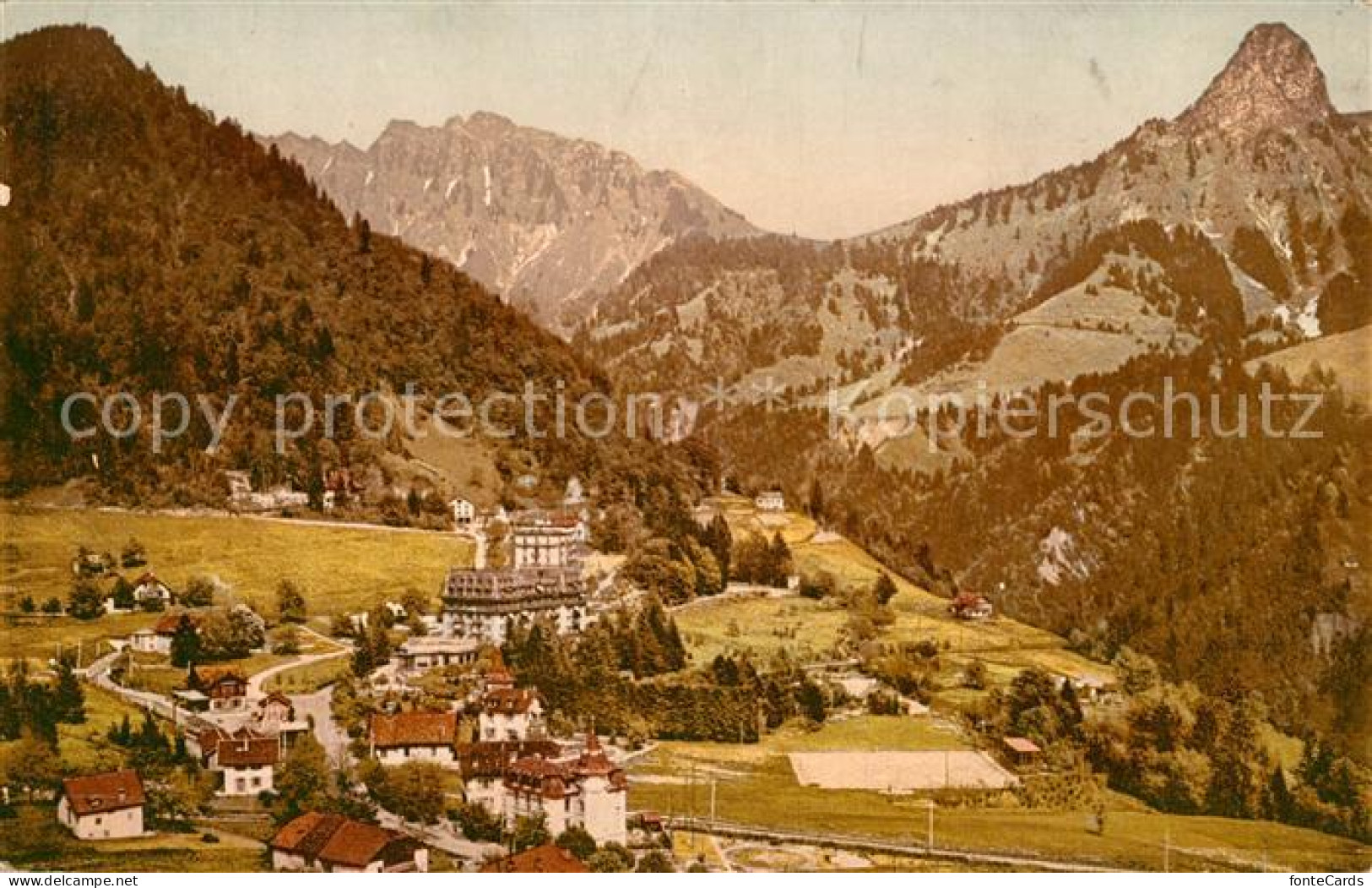 13114797 Les Avants Chemin De Fer M. O. B. Landschaftspanorama Alpen Les Avants - Autres & Non Classés