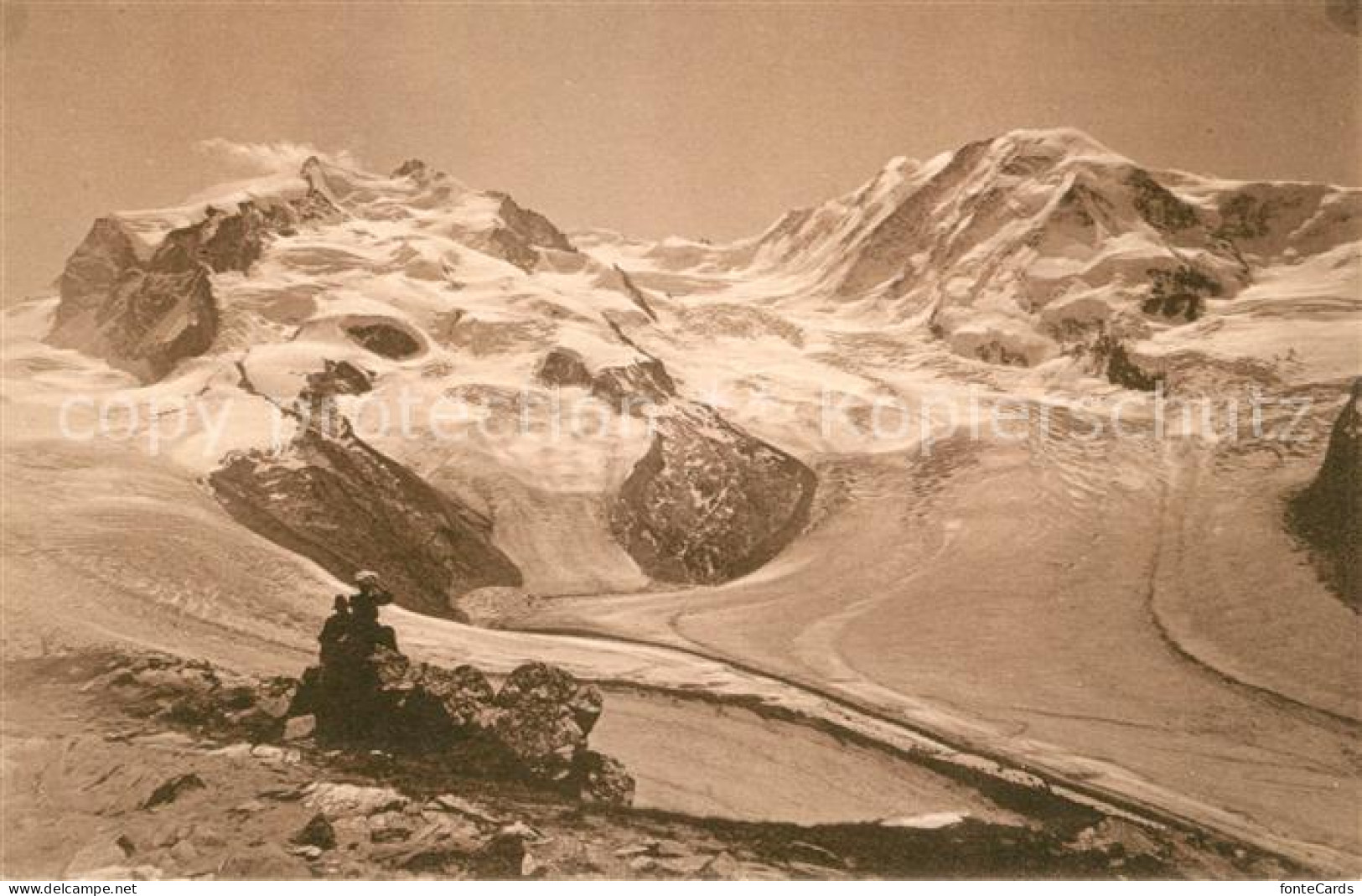 13114759 Zermatt VS Monte Rosa Lyskamm Vom Gornergrat Gebirgspanorama Walliser A - Altri & Non Classificati