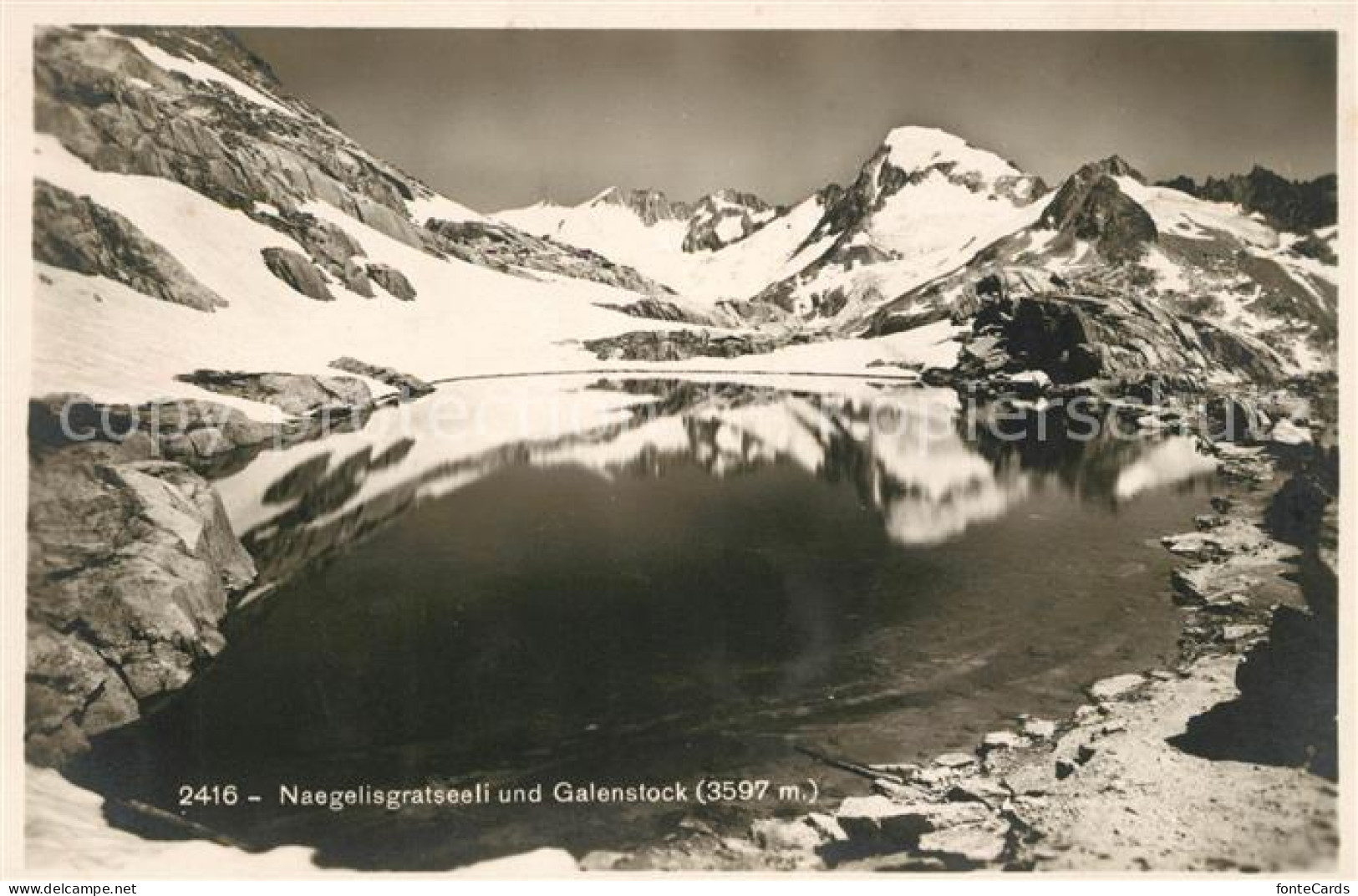 13114719 Galenstock Naegelisgratseeli Bergsee Gebirgspanorama Alpen Galenstock - Autres & Non Classés