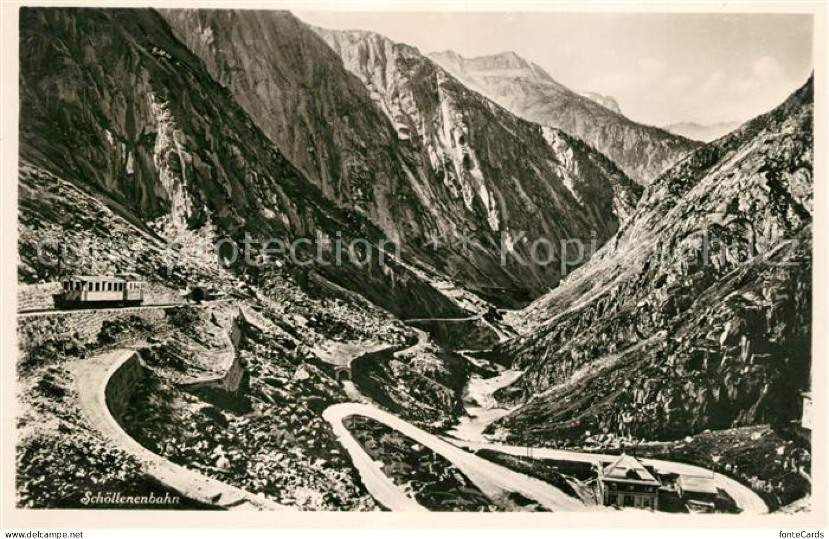 13114709 Schoellenen Schoellenenbahn Alpenpass Gebirgspanorama Alpen Schoellenen - Autres & Non Classés