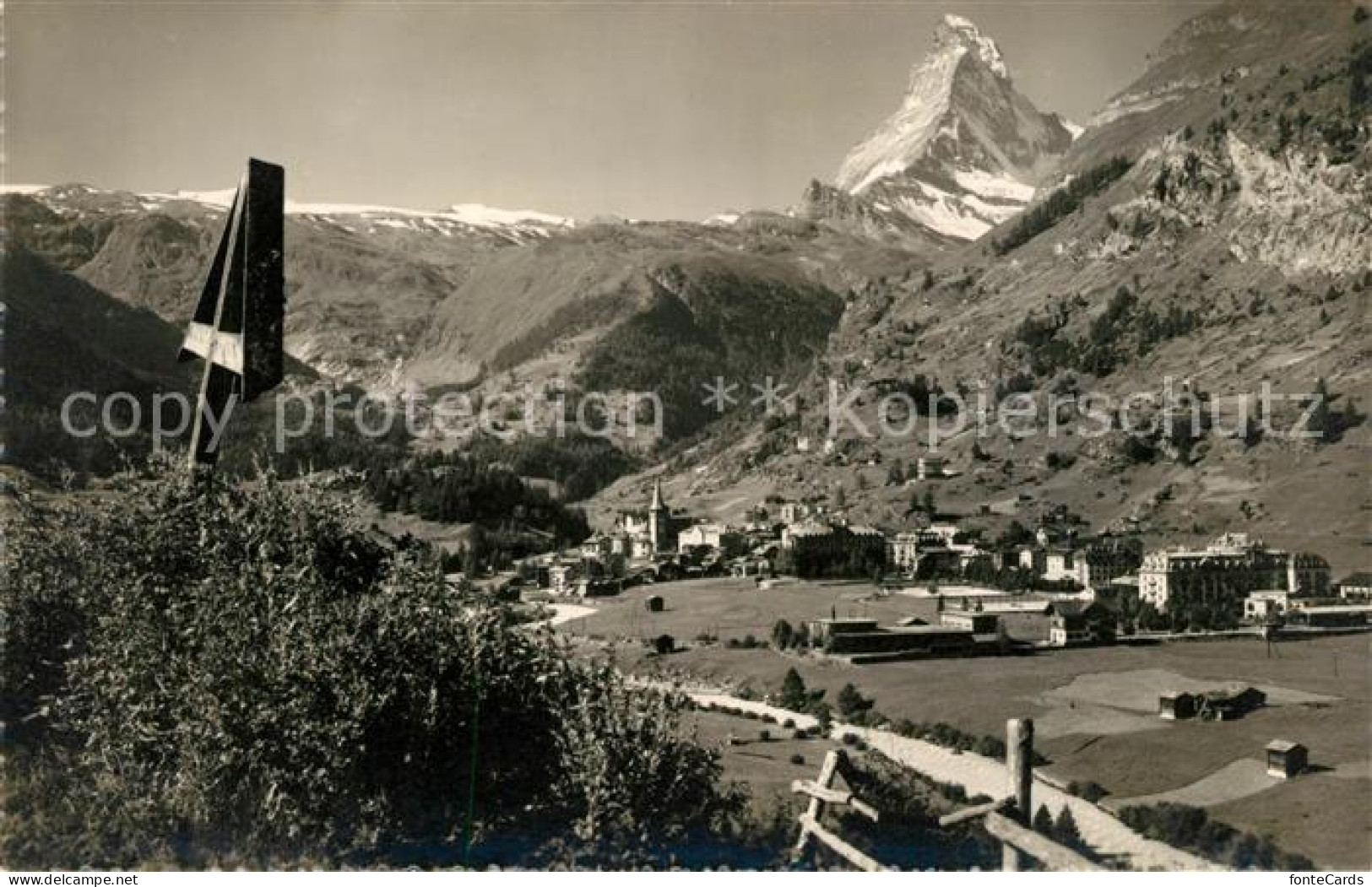 13114689 Zermatt VS Landschaftspanorama Mit Matterhorn Walliser Alpen  - Andere & Zonder Classificatie