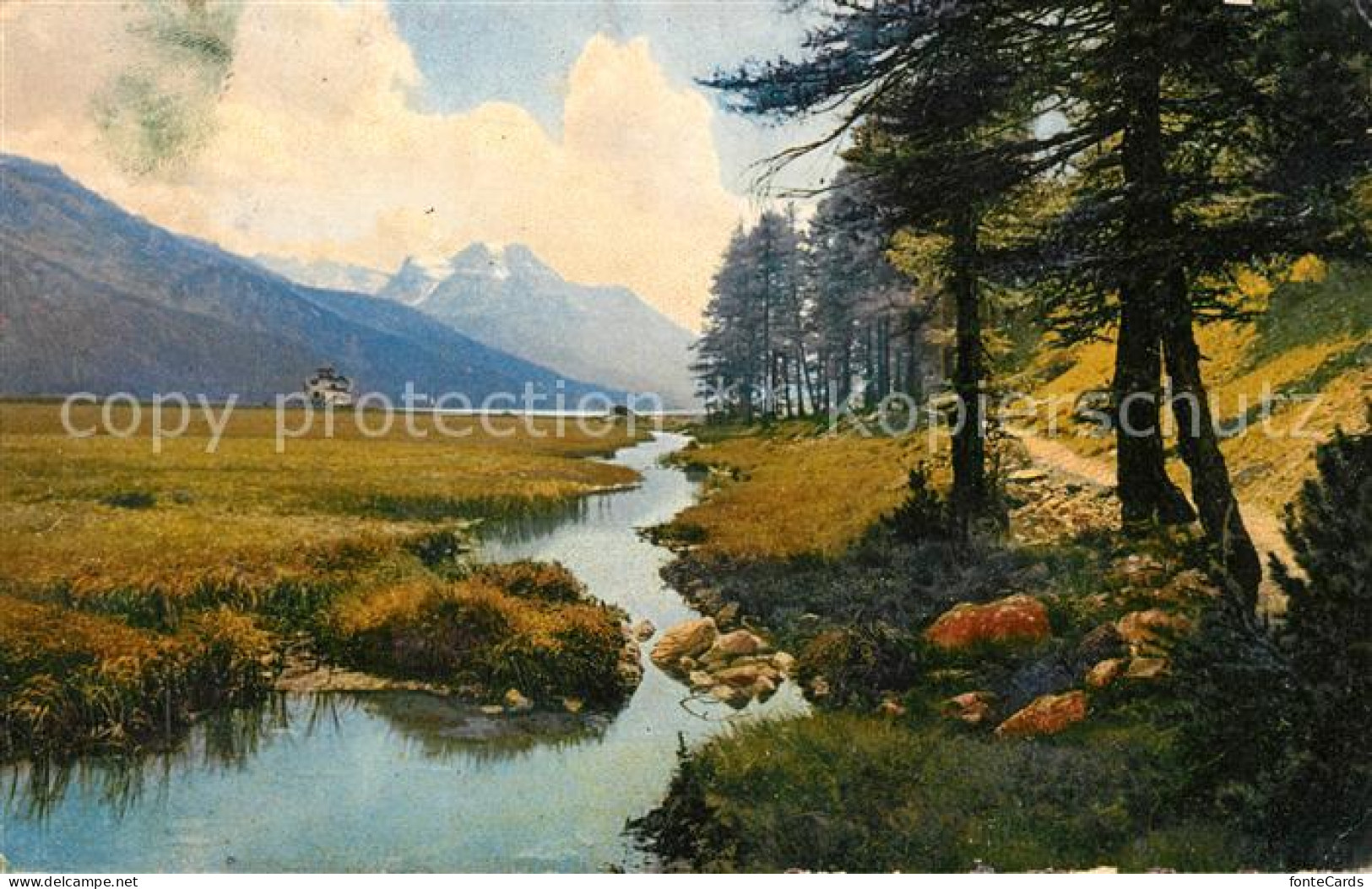 13114659 Silvaplana GR Landschaftspanorama Alpen Photochromie Serie 233 Nr 3774  - Autres & Non Classés