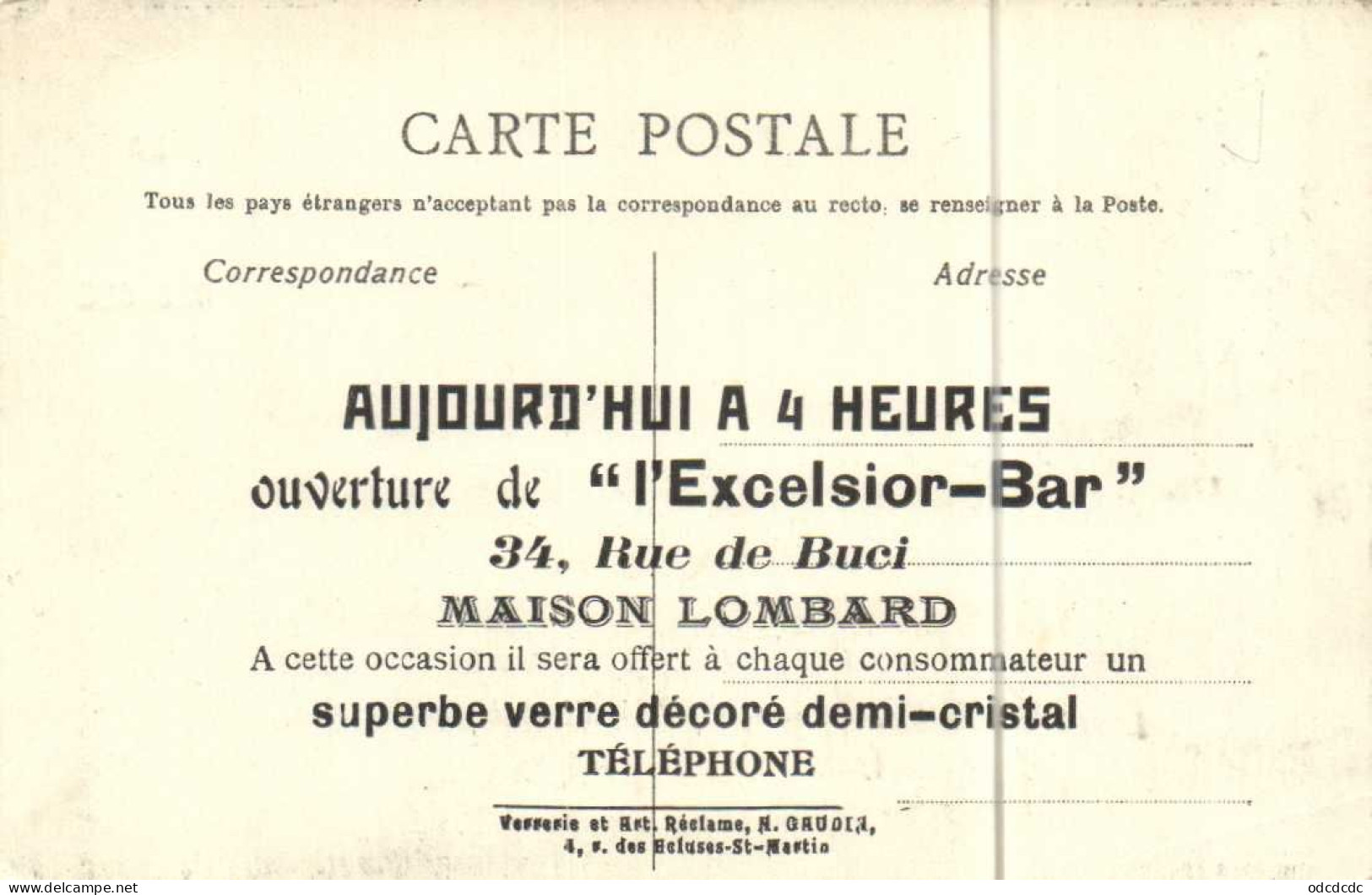 Judaica Affaire Dreyfus LA DEBACLE RV PUB Excelsior Bar 34 Rue De Buci - Paris (06)