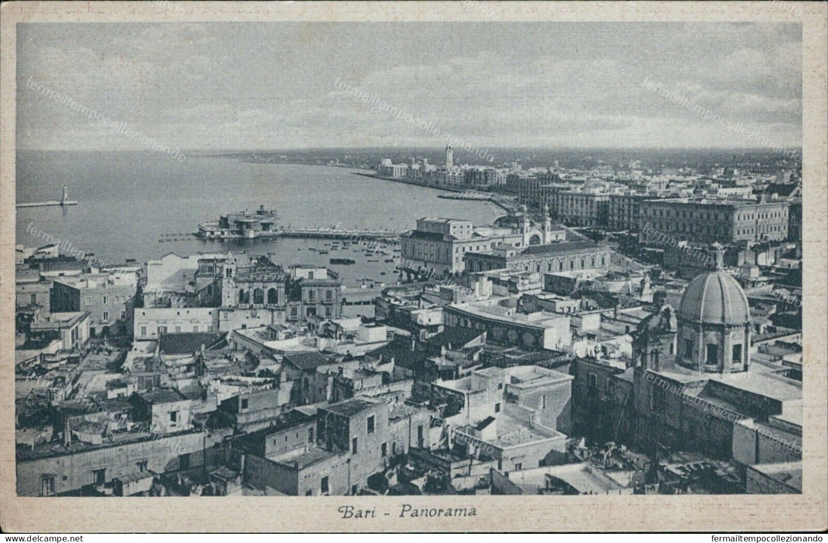 Cs490 Cartolina Bari  Citta' Panorama 1939 - Bari