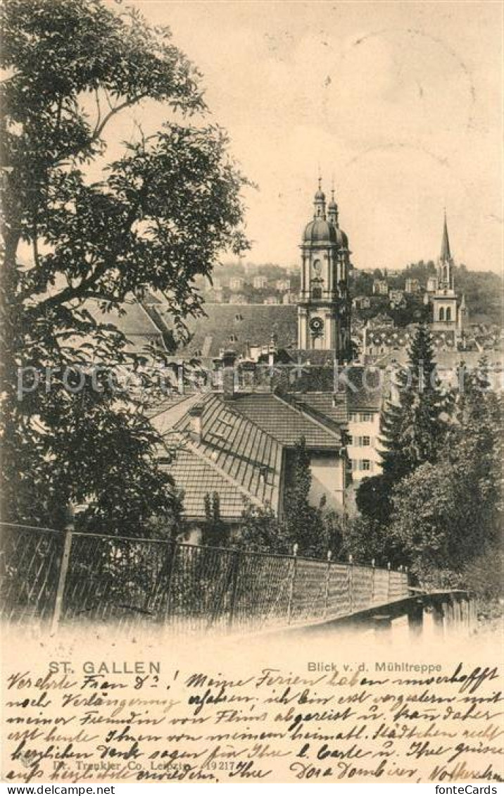 13114569 St Gallen SG Blick Von Der Muehltreppe St. Gallen - Sonstige & Ohne Zuordnung