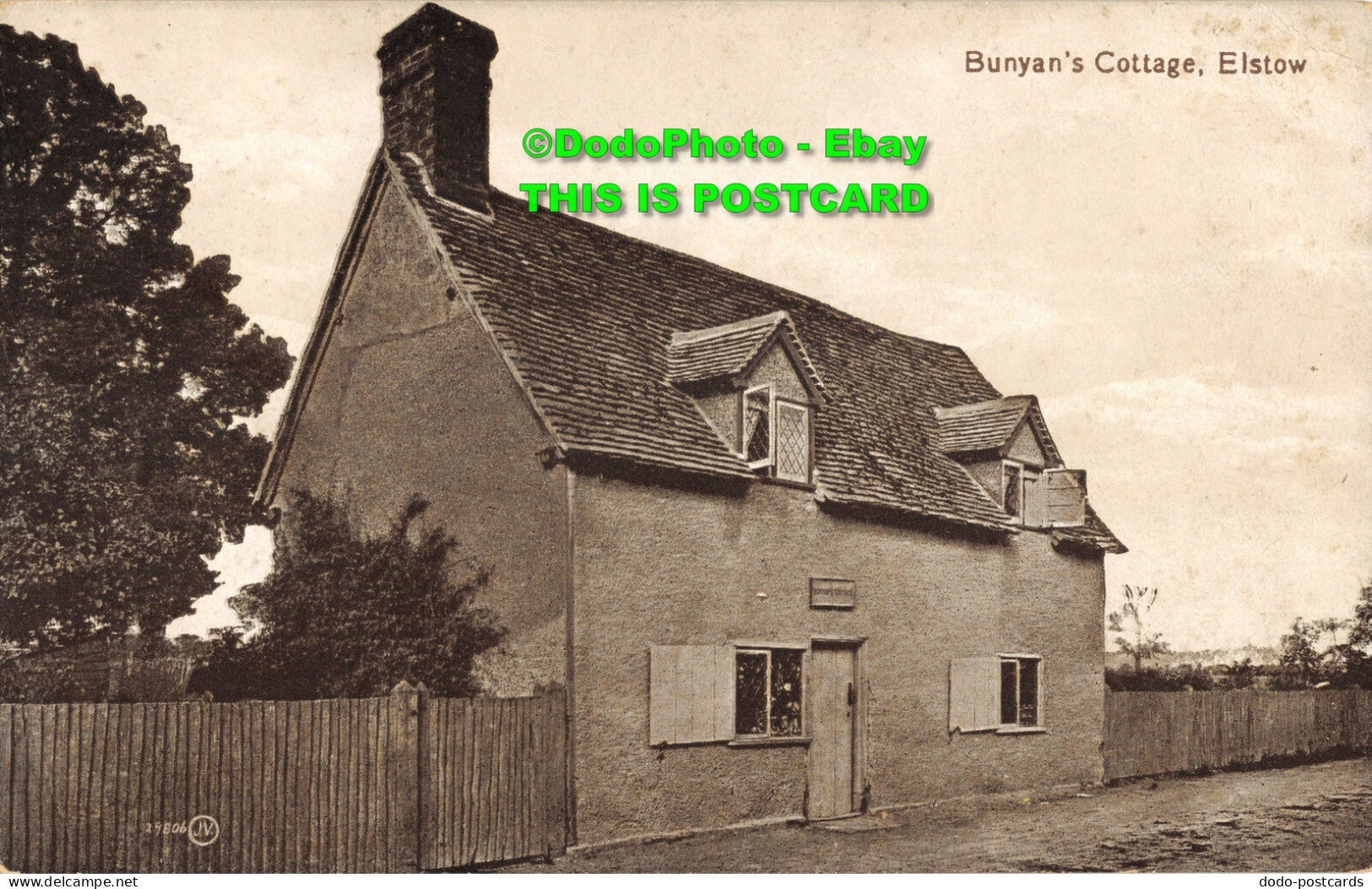 R355905 Elstow. Bunyan Cottage. Valentine Series. Postcard - World