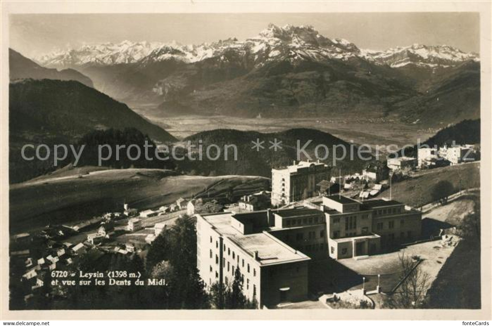 13114177 Leysin Panorama Vue Sur Les Dents Du Midi Alpen Leysin - Andere & Zonder Classificatie