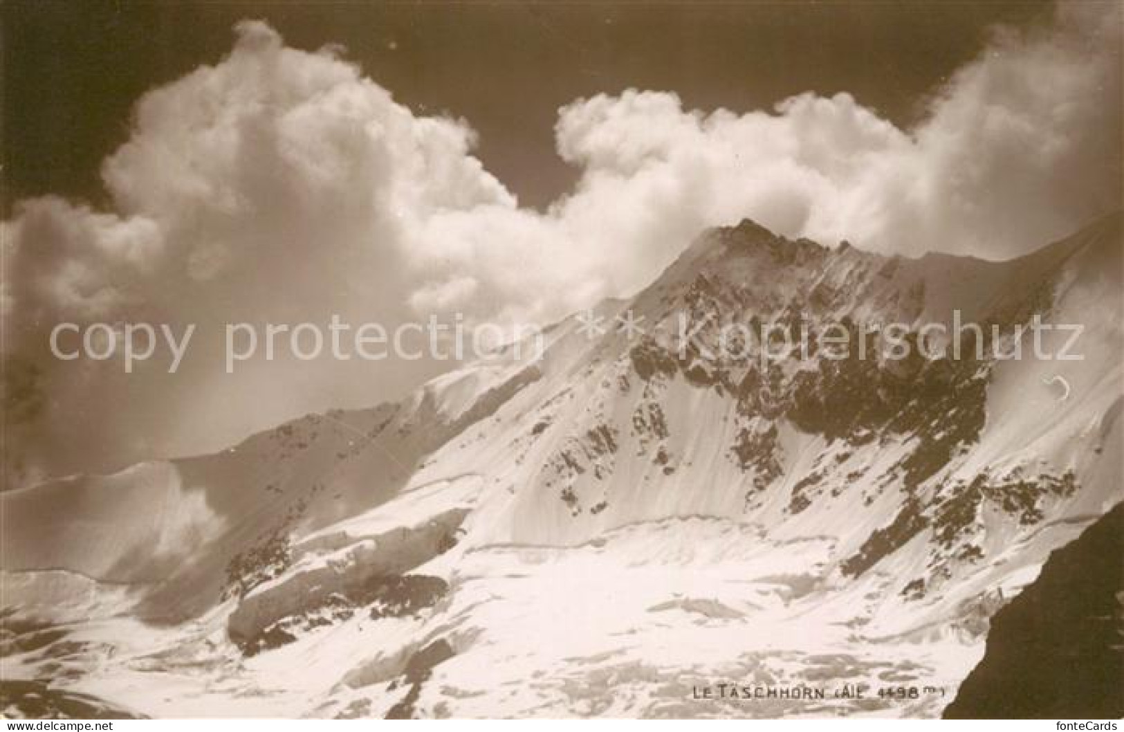 13114167 Taeschhorn Gebirgspanorama Walliser Alpen Taeschhorn - Andere & Zonder Classificatie