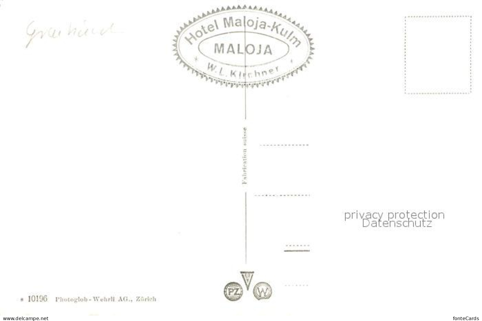 13114147 Maloja GR Berghotel Malojakulm Mit Forno Und La Margna Alpenpanorama Ma - Andere & Zonder Classificatie