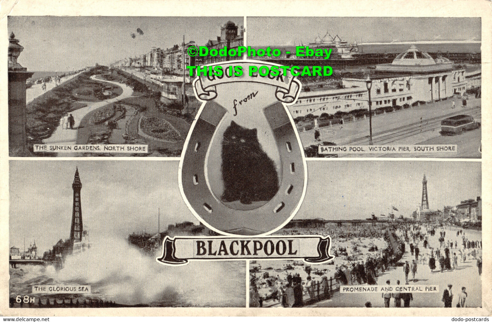 R355918 Good Luck From Blackpool. The Glorious Sea. Promenade And Central Pier. - World