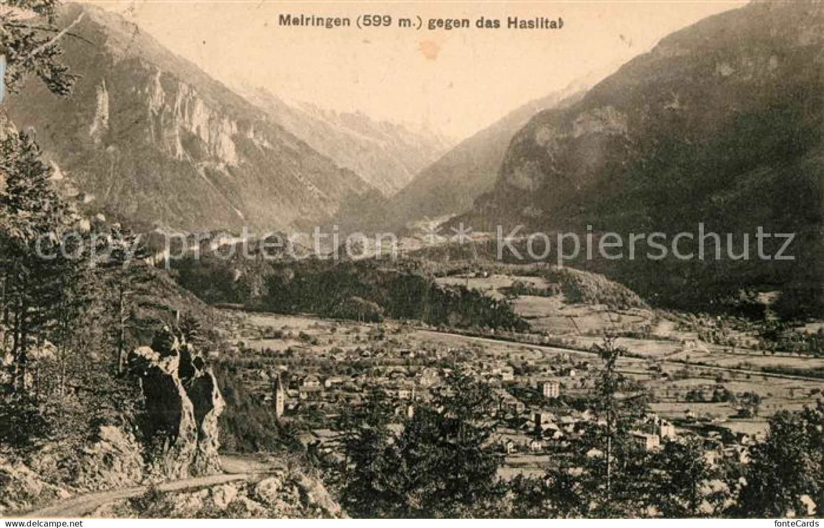 13114129 Meiringen BE Landschaftspanorama Gegen Haslital Berner Alpen Meiringen - Sonstige & Ohne Zuordnung
