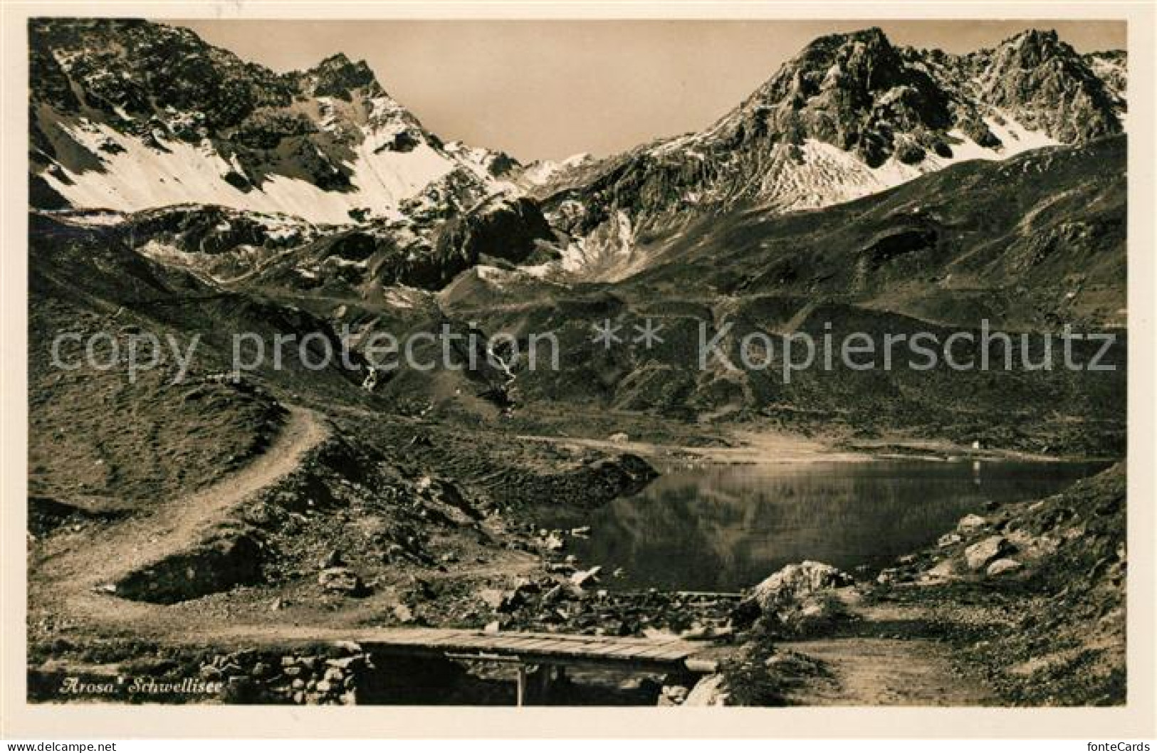 13114109 Arosa GR Schwellisee Bergsee Gebirgspanorama Plessur Alpen Arosa - Other & Unclassified