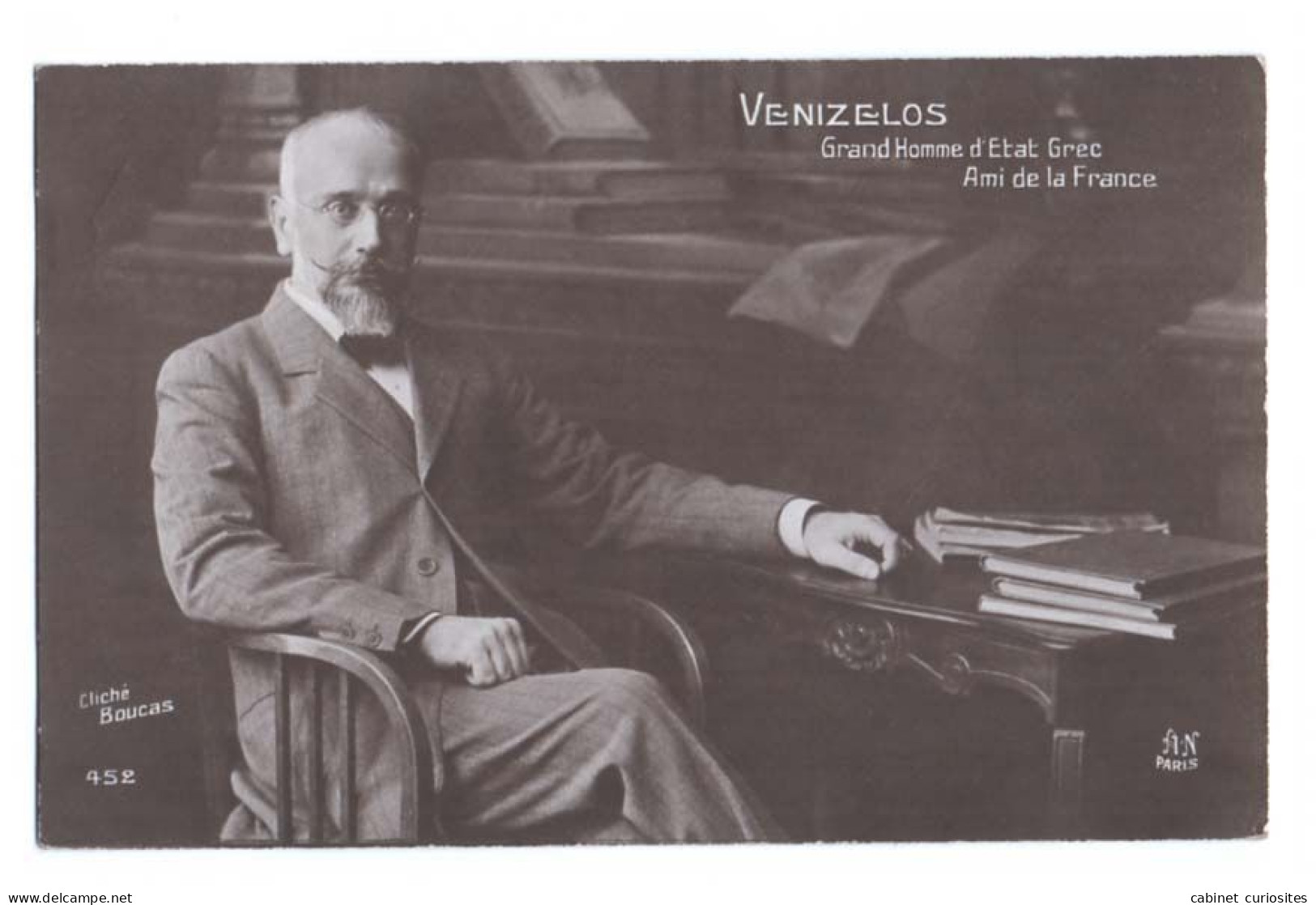 VENIZELOS - Grand Homme D'Etat Grec - Ami De La France - Cliché Boucas - Beau Portrait - Premier Ministre De Grèce 1910 - Guerre 1914-18