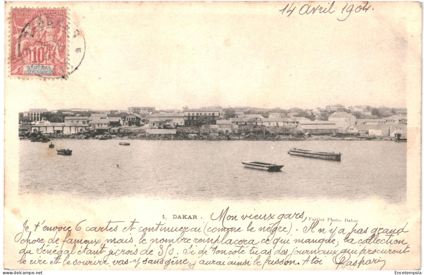 CPA Carte Postale Sénégal Dakar Vue Générale  1904 VM80738 - Senegal