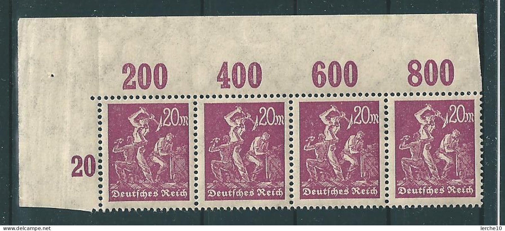 MiNr. 241 Oberrand ** (0342) - Unused Stamps