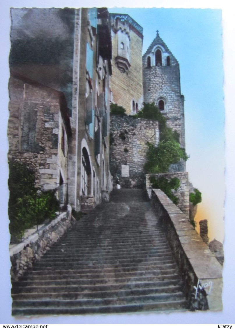 FRANCE - LOT - ROCAMADOUR - L'Escalier Des Pélerins - Rocamadour