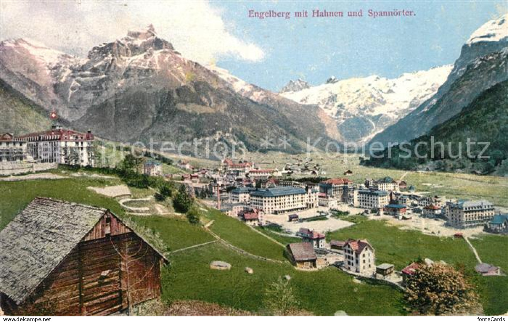 13113867 Engelberg OW Mit Hahnen Und Spannoerter Engelberg - Andere & Zonder Classificatie