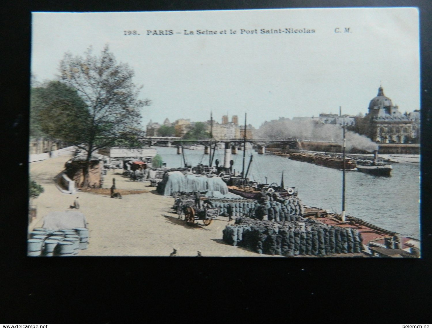 PARIS                       LA SEINE ET LE PORT SAINT NICOLAS - The River Seine And Its Banks