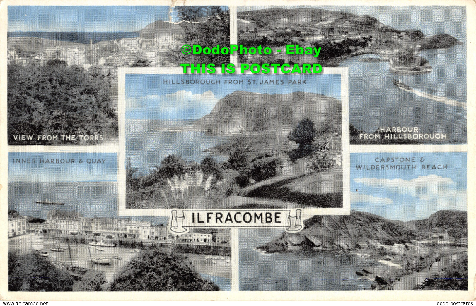 R355954 Ilfracombe. View From The Torrs. Inner Harbour And Quay. E. T. W. Dennis - World