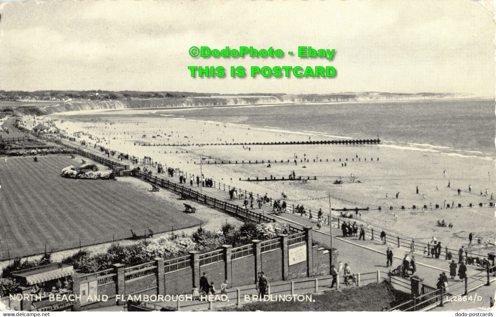 R355961 Bridlington. North Beach And Flamborough Head. Valentine. Silveresque. 3 - World