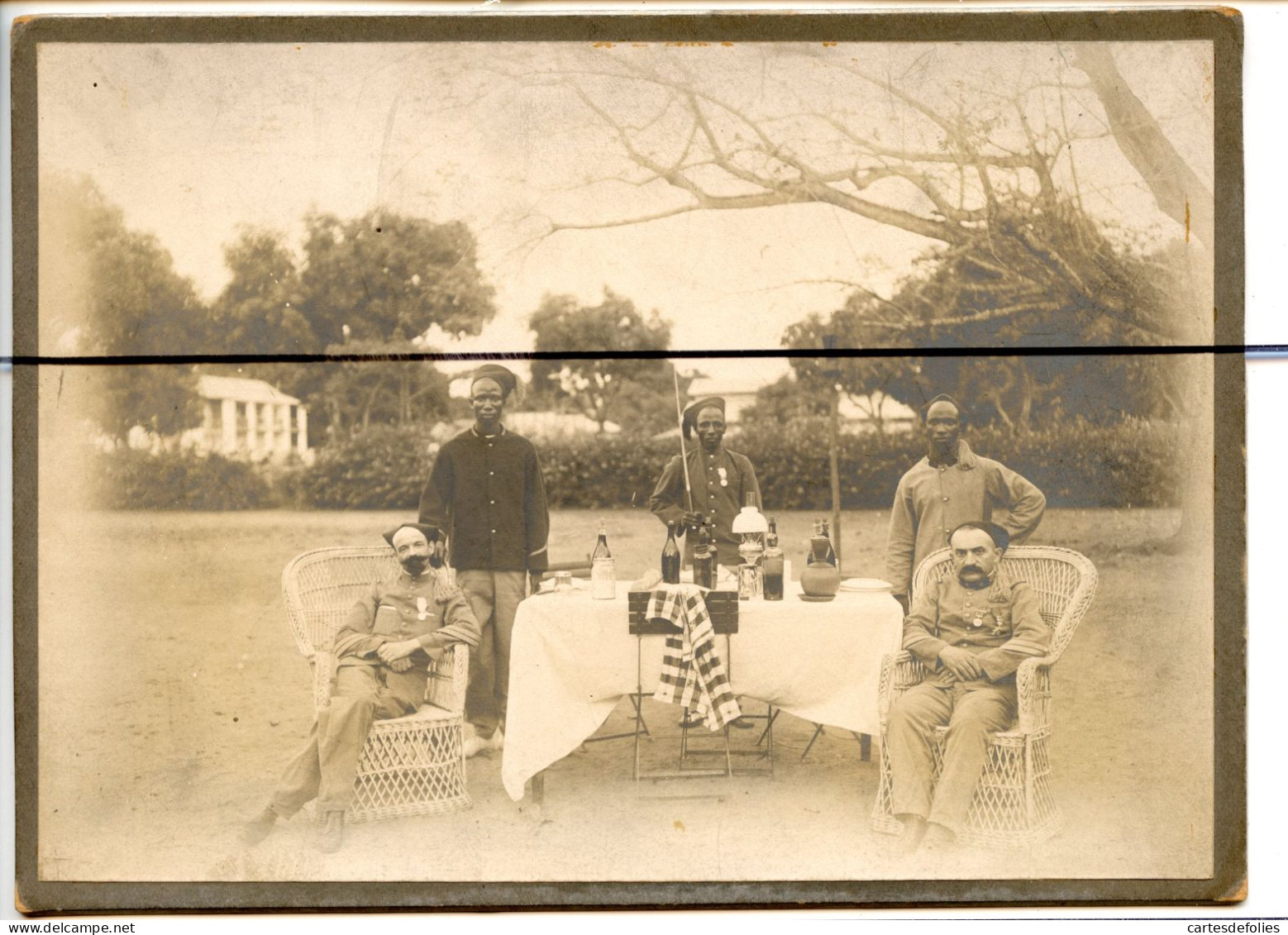 PHOTOGRAPHIE . Nouvelle-Calédonie. KANAKI. CANAKI. Soldats Avec Décorations Médailles Militaire  16 Avril 1909 - Guerre, Militaire