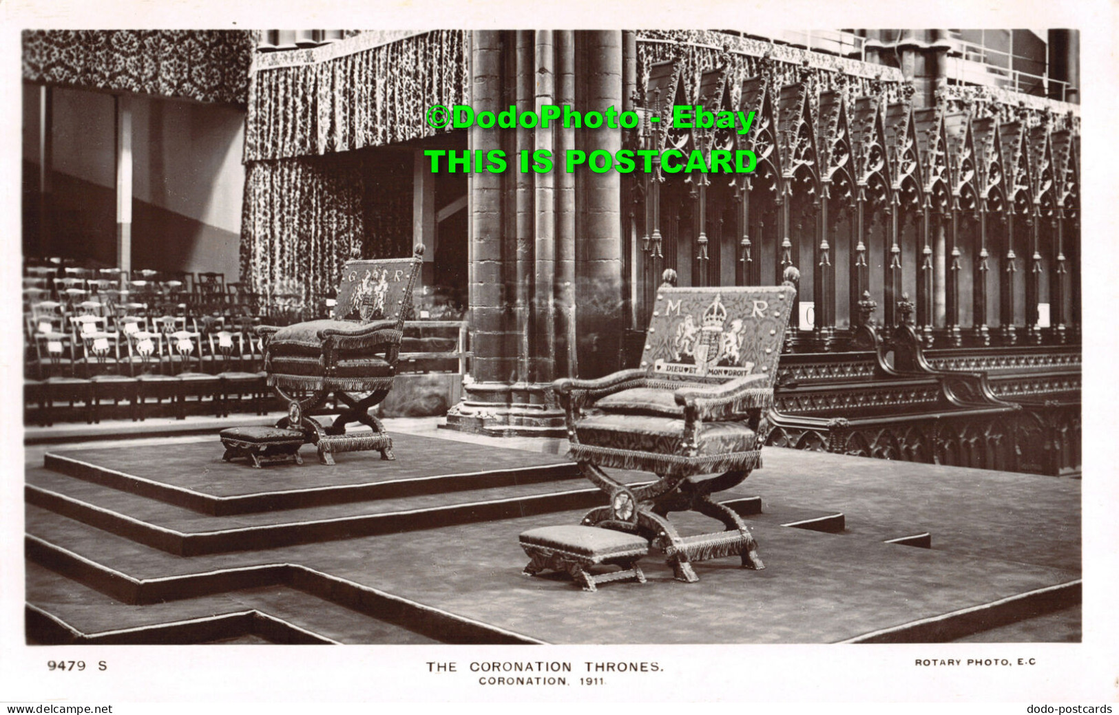 R355967 Coronation. 1911. The Coronation Thrones. Rotary Photographic Series - World